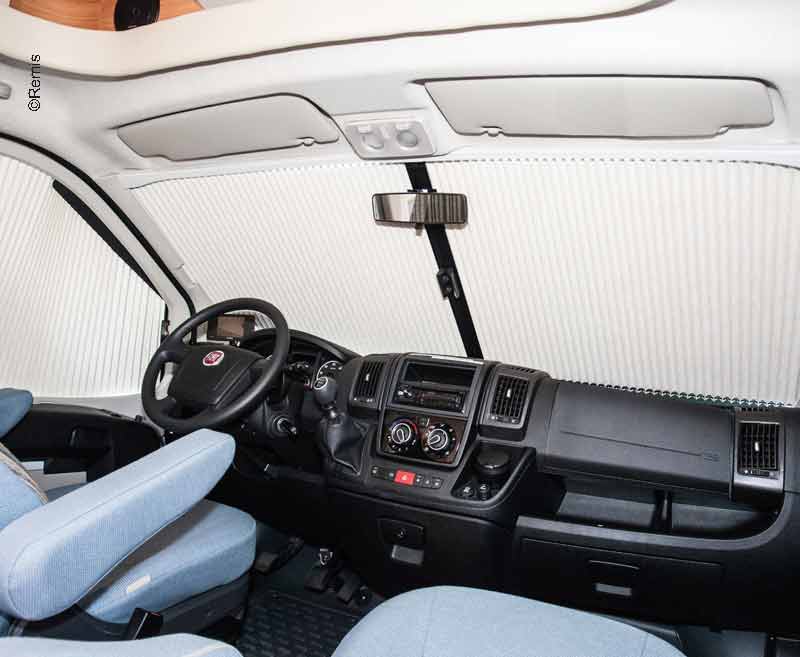 Remis RemiFront IV - Oscurante plissettato avvolgibile per parabrezza Ford Transit Custom 2012-2017 con View Pack 2