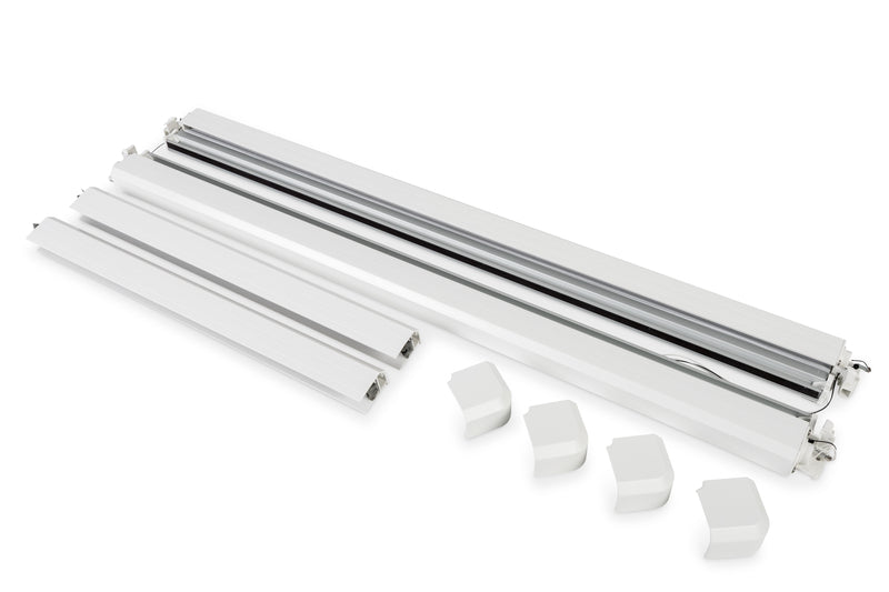 Carbest - MultiFrame telaio oscurante e zanzariera, telaio in PVC, bianco