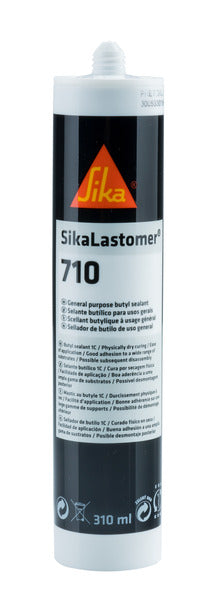 Sikalastomer 710 - Sigillante butilico rimovibile per finestre camper e caravan - Nero - 310ml