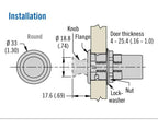 Gancio appendiabiti a pulsante - pushlock