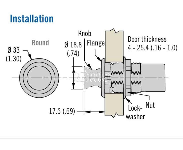 Gancio appendiabiti a pulsante - pushlock