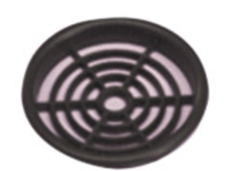 Griglia di aerazione per mobili rotonda - Grigio - 60mm