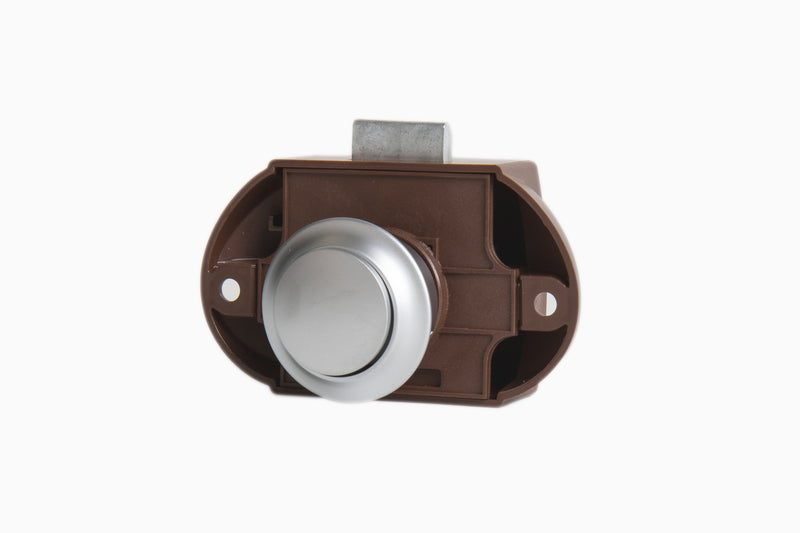 Serratura completa per mobili camper push lock - cromato opaco