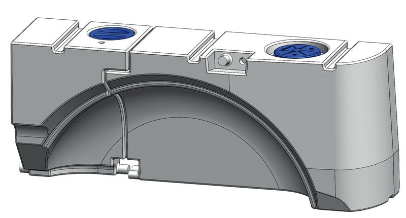 Serbatoio combinato per VW T5/T6, passaruota interno