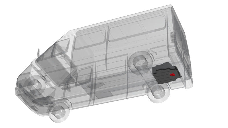 Serbatoio acque grigie 90L per Ford Transit dal 2015