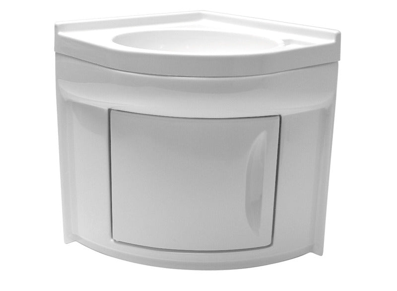Lavabo ad angolo con mobile in ABS