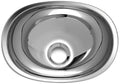 Lavabo in acciaio inox lucido ovale 432x305mm