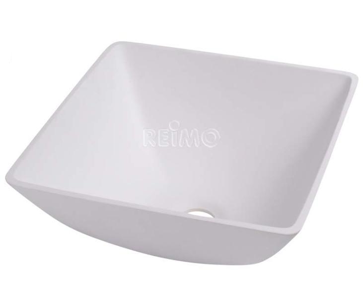 Lavabo quadrato in plastica