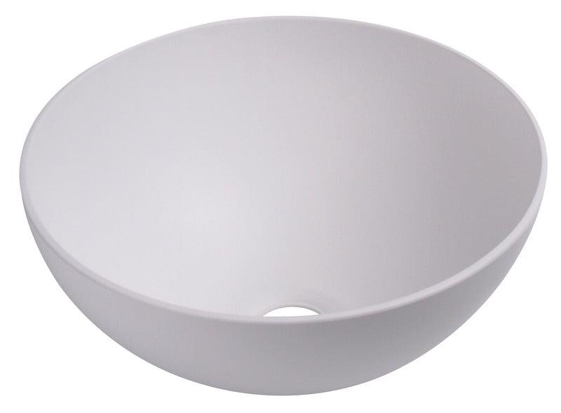 Lavabo tondo in plastica bianco