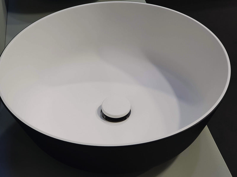 Lavabo tondo in Ocritech