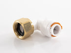 Carbest - connettore angolare - femmina 3/8" + innesto rapido