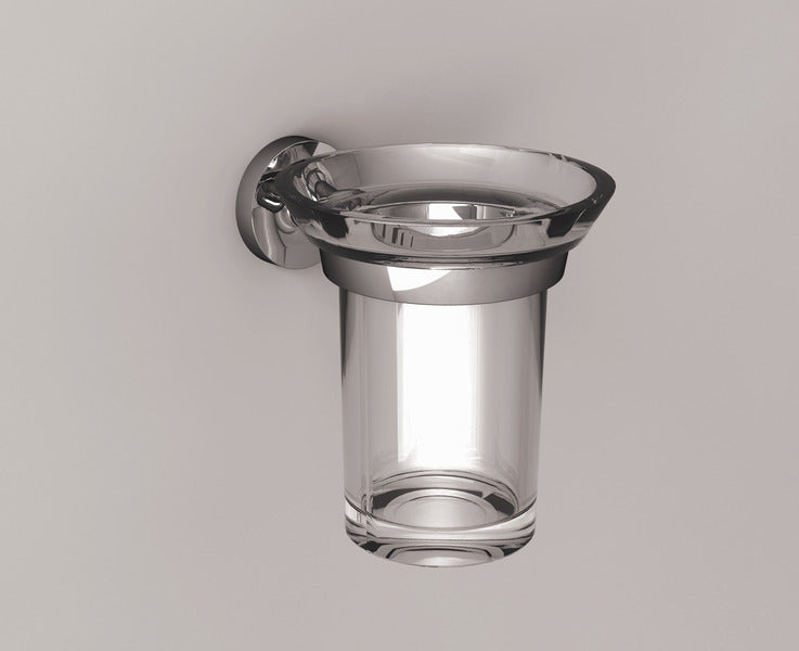Porta spazzolini da muro in acciaio inox e ABS