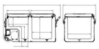 Carbest Frigo portatile DualCooler 72L con ruote