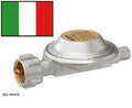 Regolatore gas per camper - 1,5kg 30mbar  - attacco bombola IT - attacco impianto 1/4"