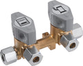 Valvola distribuzione gas per tubi da 8mm - 2 vie