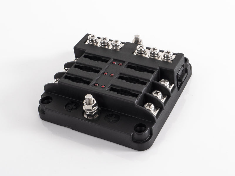 Morsettiera per distribuzione 12V - 6 contatti