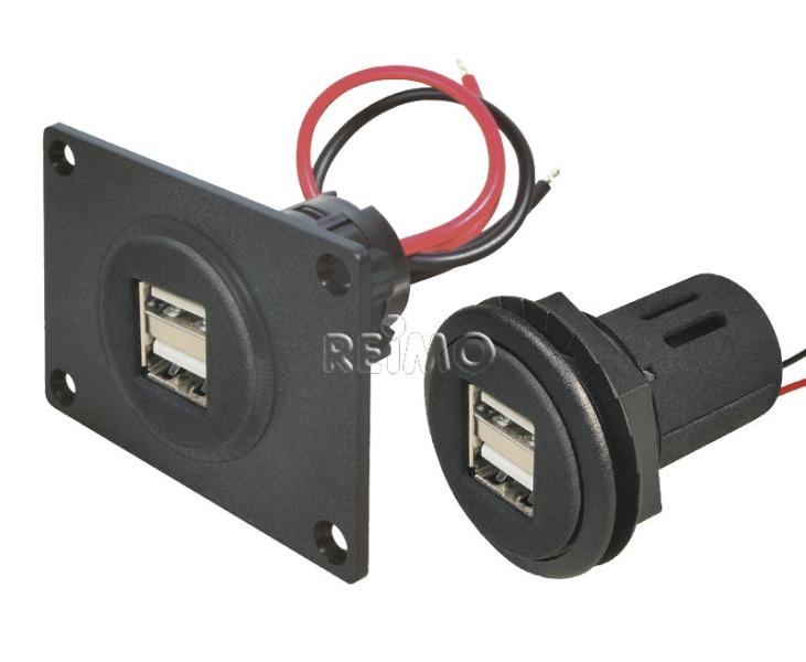 Modulo presa USB ad incasso - doppia presa USB-A