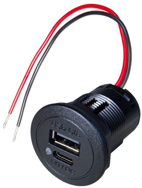 Modulo presa USB ad incasso - doppia presa USB-A e USB-C