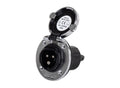 Mastervolt - Presa esterna 230V per camper con sportello cromato - stile nautico