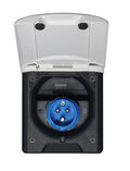 Presa esterna 230V per camper con sportello magnetico - attacco CEE - Bianco