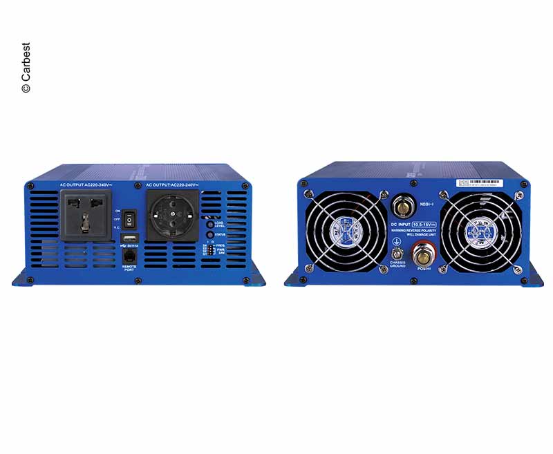 Carbest Inverter 12V/230V - 1500W - Onda pura