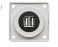 Berker - doppia presa USB-A - Marrone