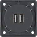Berker - doppia presa USB-A - Antracite
