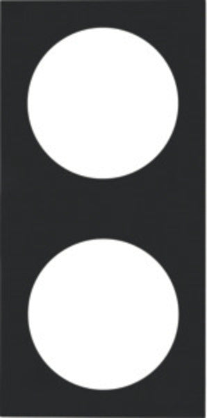 Berker INTEGRO PURE cornice di finitura a due vie - Nero