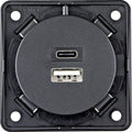Berker - doppia presa USB-A e USB-C - Antracite