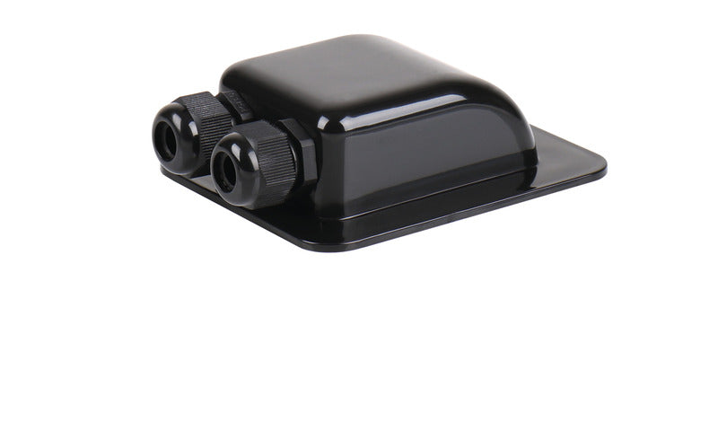 Passacavo da tetto per pannello solare - 2 cavi con pressacavo PG - Nero