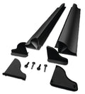 Kit di staffe in alluminio nero per montaggio pannelli solari da camper - 84cm