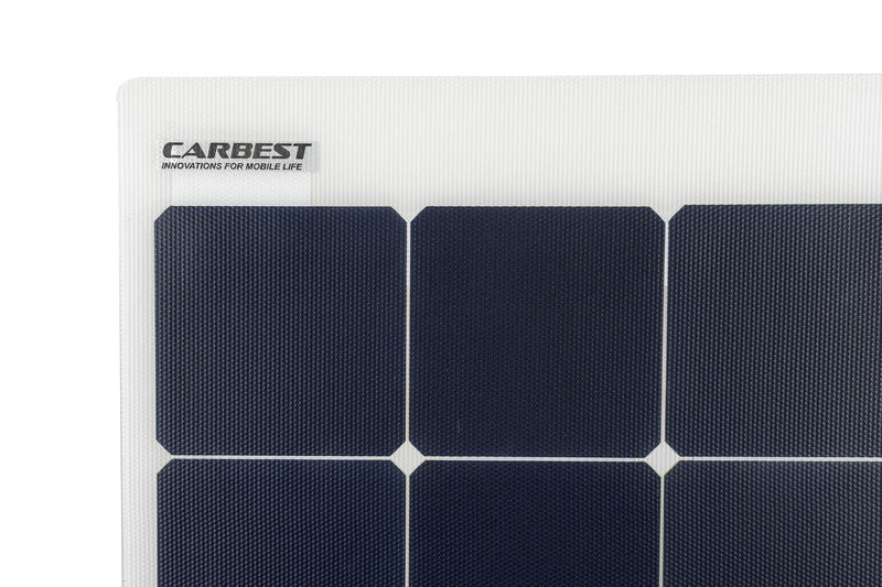 Carbest - Pannello fotovoltaico flessibile 110W, 1000 x 550 x 3 mm, bianco