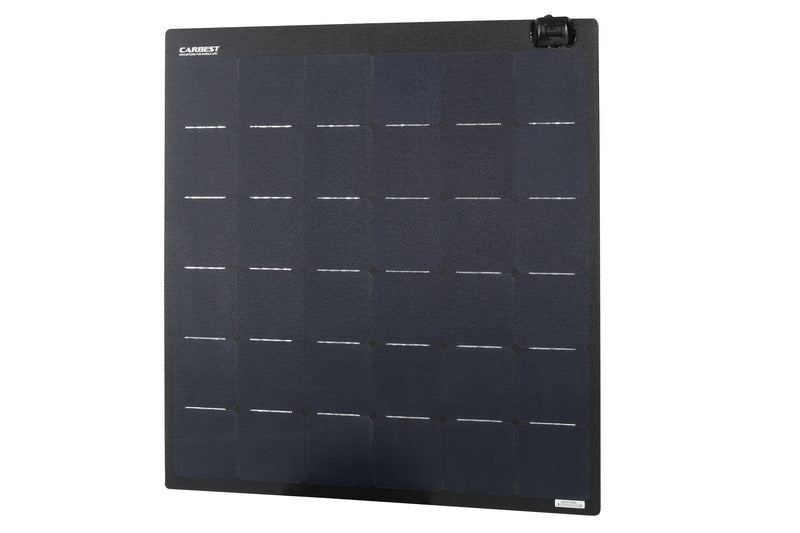 Carbest - Pannello fotovoltaico flessibile 125W, nero