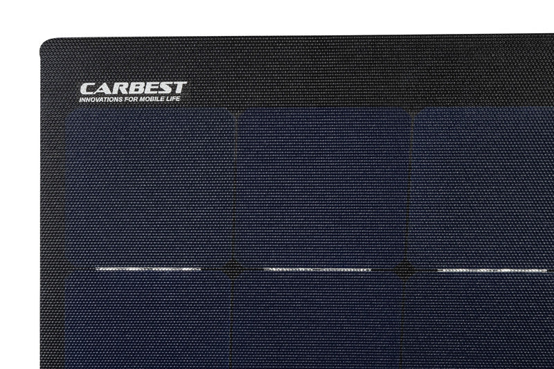 Carbest - Pannello fotovoltaico flessibile 125W, nero