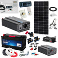 Kit impianto elettrico completo per camper van - AGM 100Ah - 500W